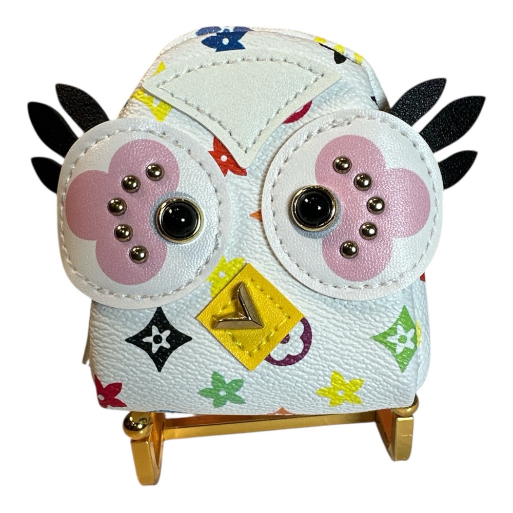 Fashion NWOT Colorful Owl-Shaped Keychain/Bag Charm - Picture 4 of 5